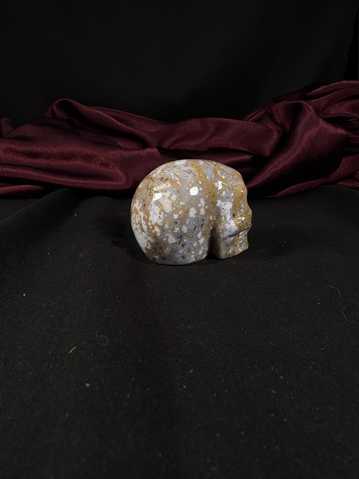 Ocean Jasper Skull