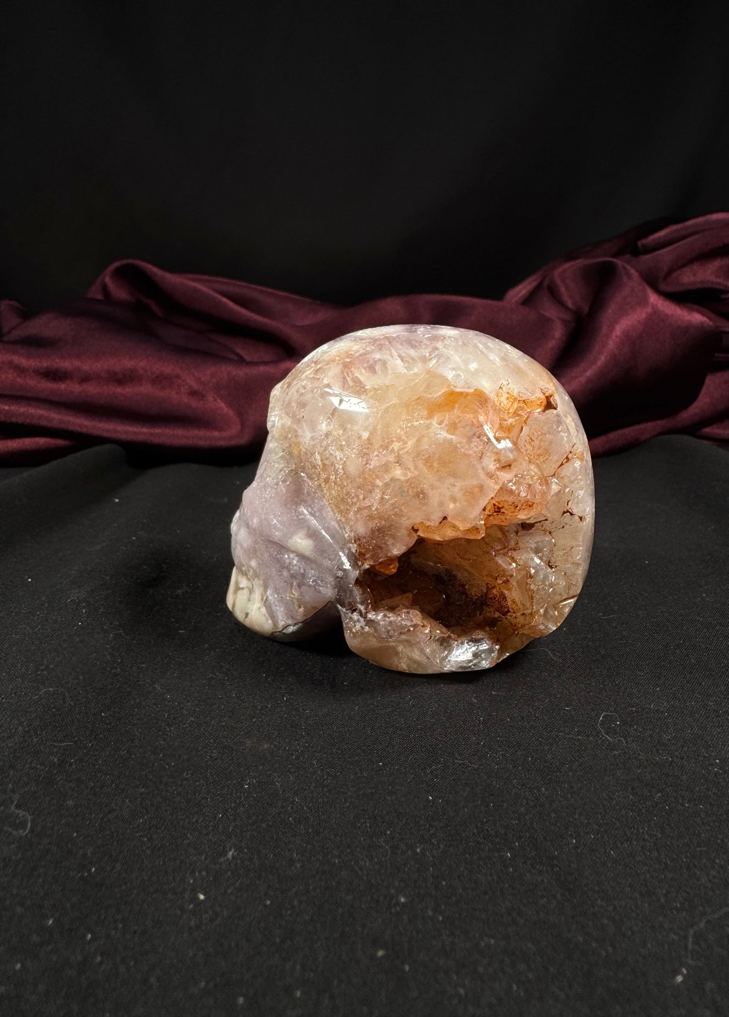 Pink Amethyst Skull