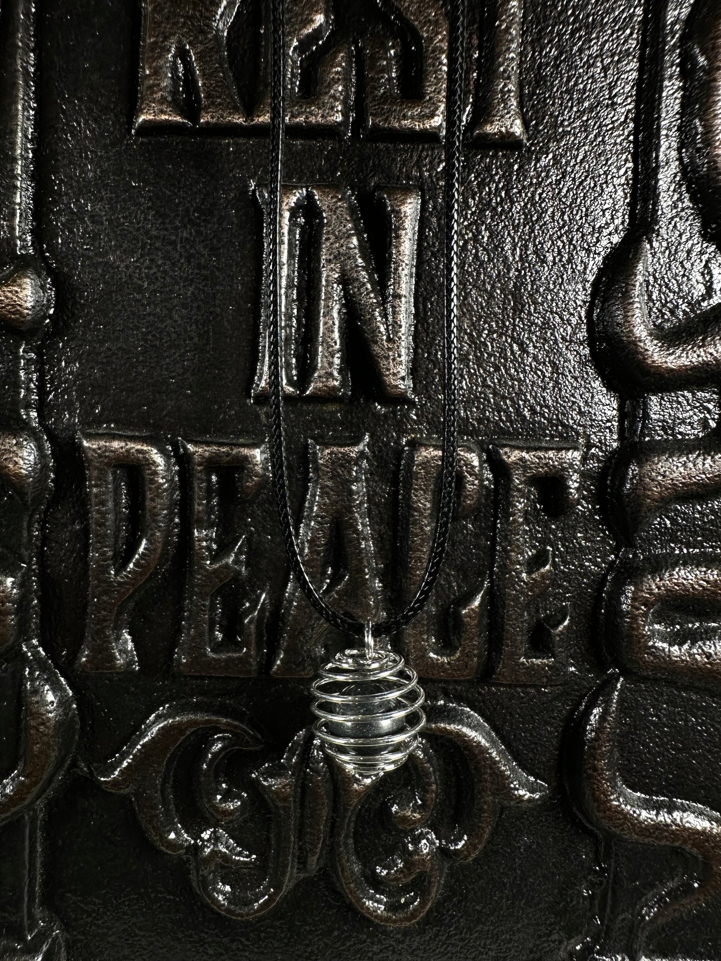 Hematite Cage Necklace