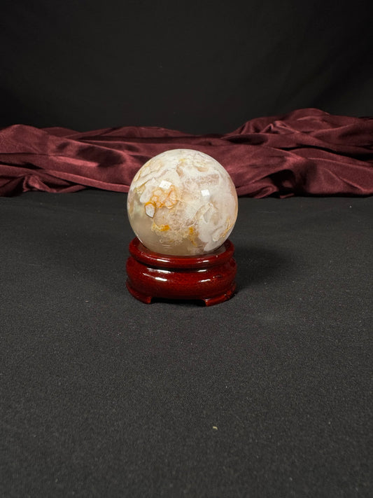 Flower Agate Sphere