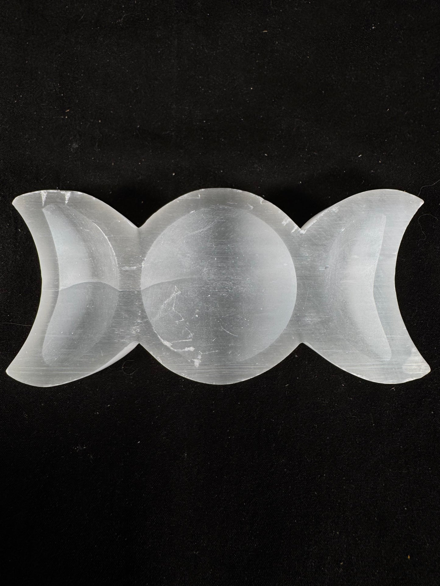 Selenite Moon Charging Plate