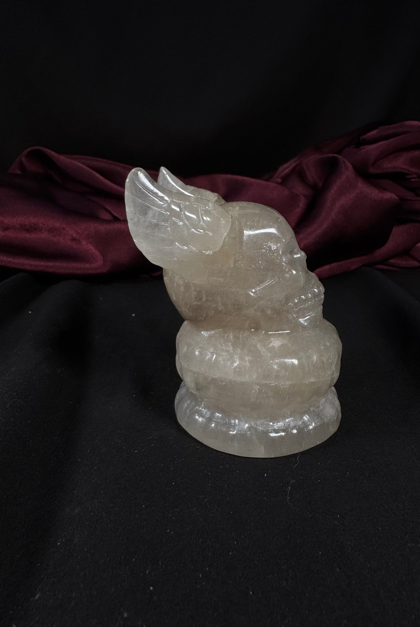 Smokey Quartz Skull w/ Wings