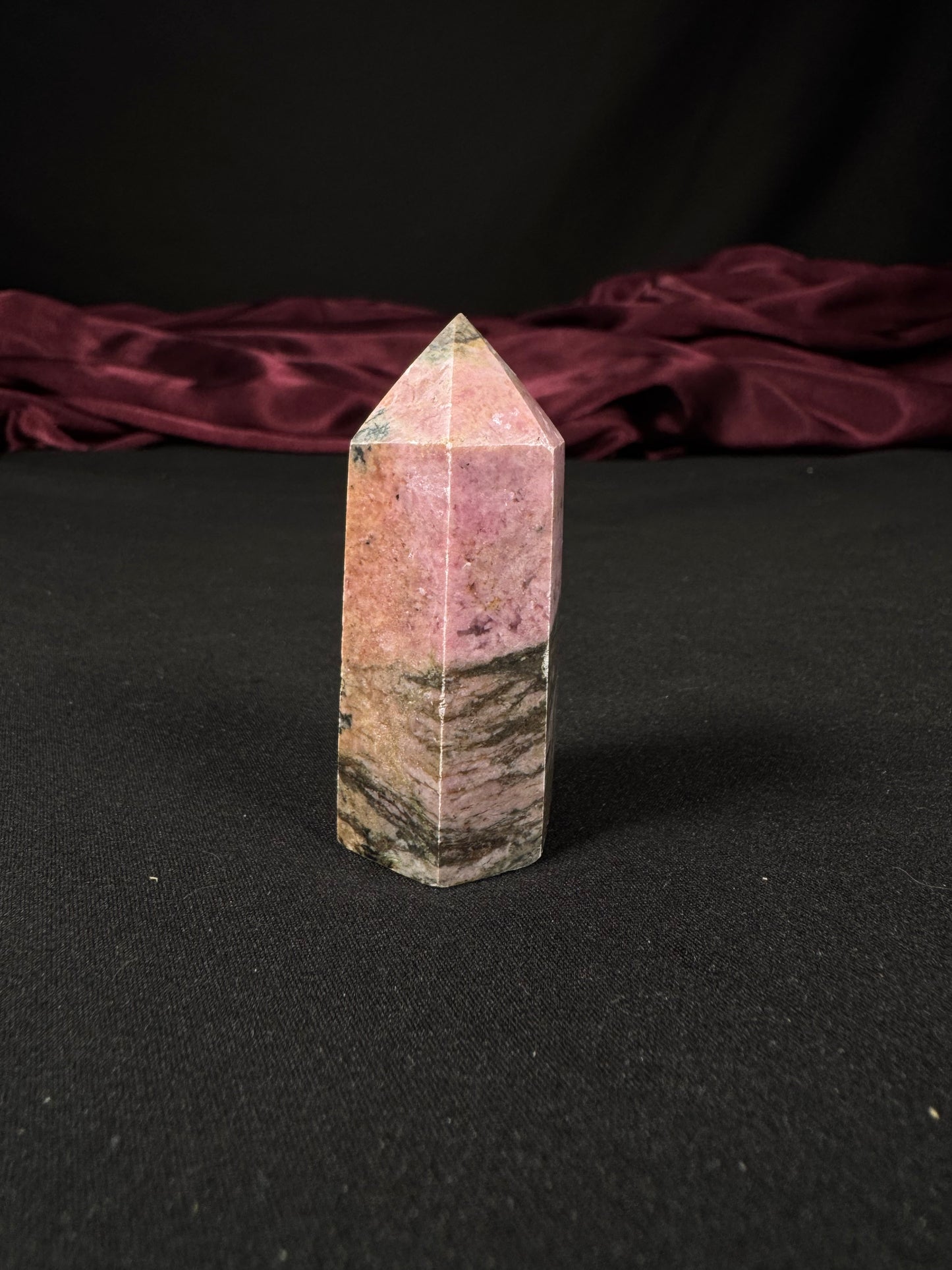 Pink Rhodonite Tower
