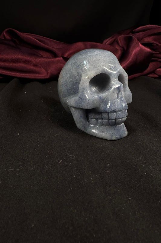 Blue Aventurine Skull