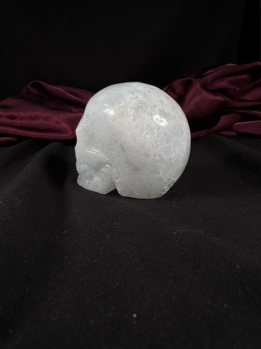 Clear Quartz Skull w/ Druzy