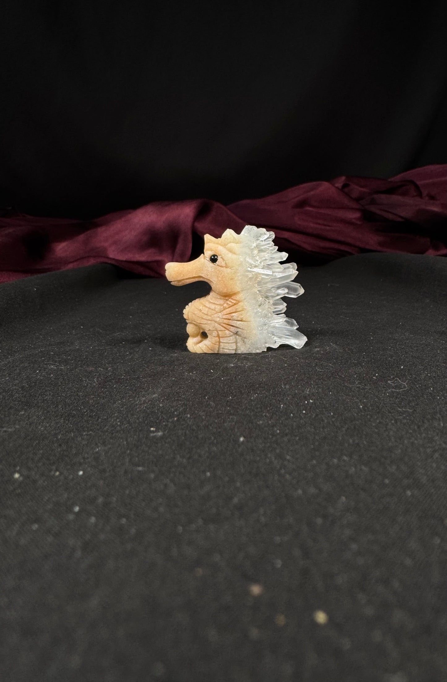 Clear Quartz Seahorse