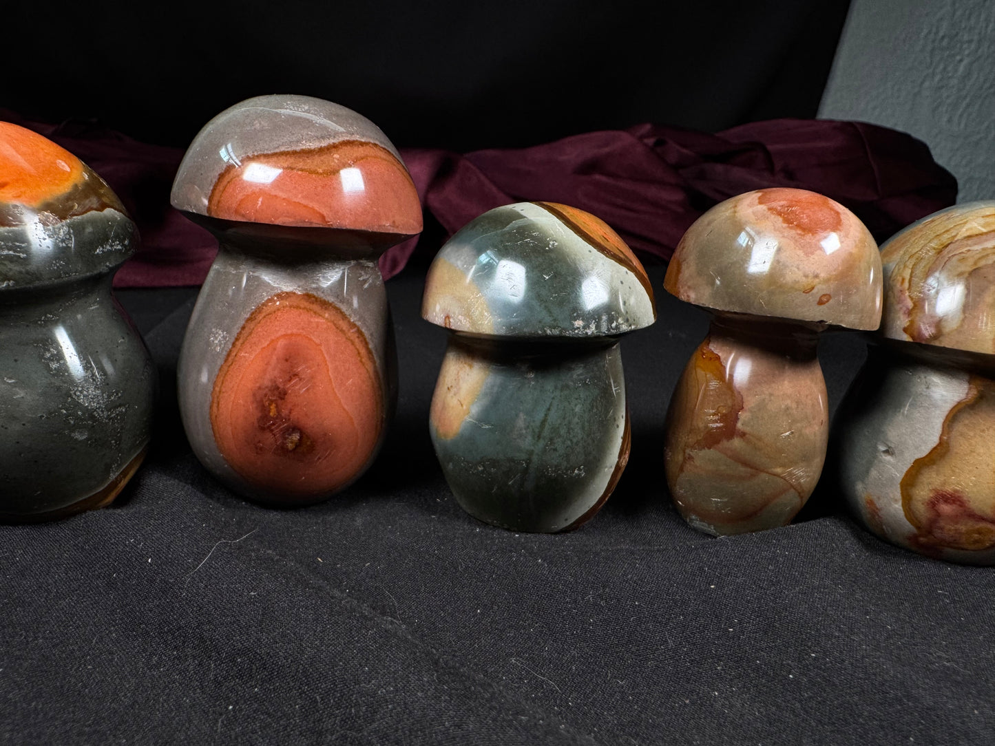 Polychrome Jasper Mushroom