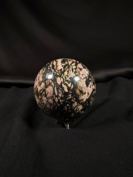 Pink Rhodonite Sphere 65mm