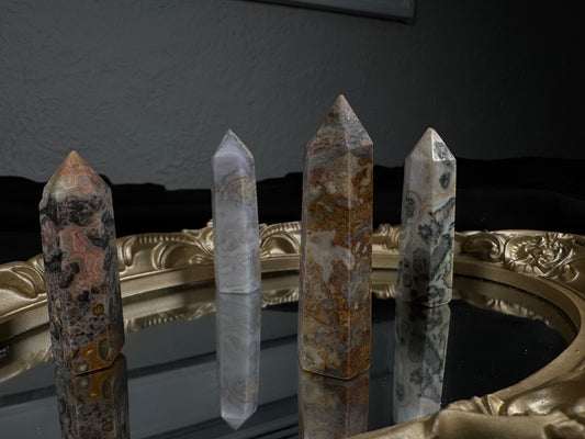 Crazy Lace Agate Tower