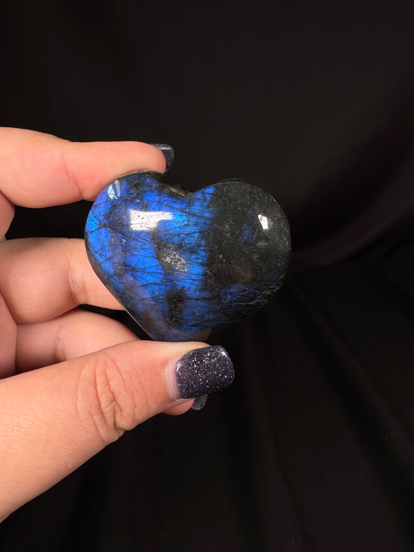 Labradorite Heart