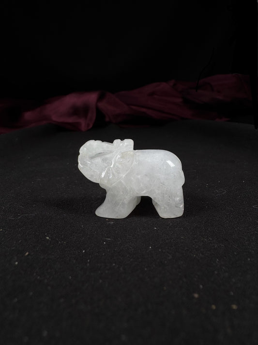 Clear Quartz Elephant