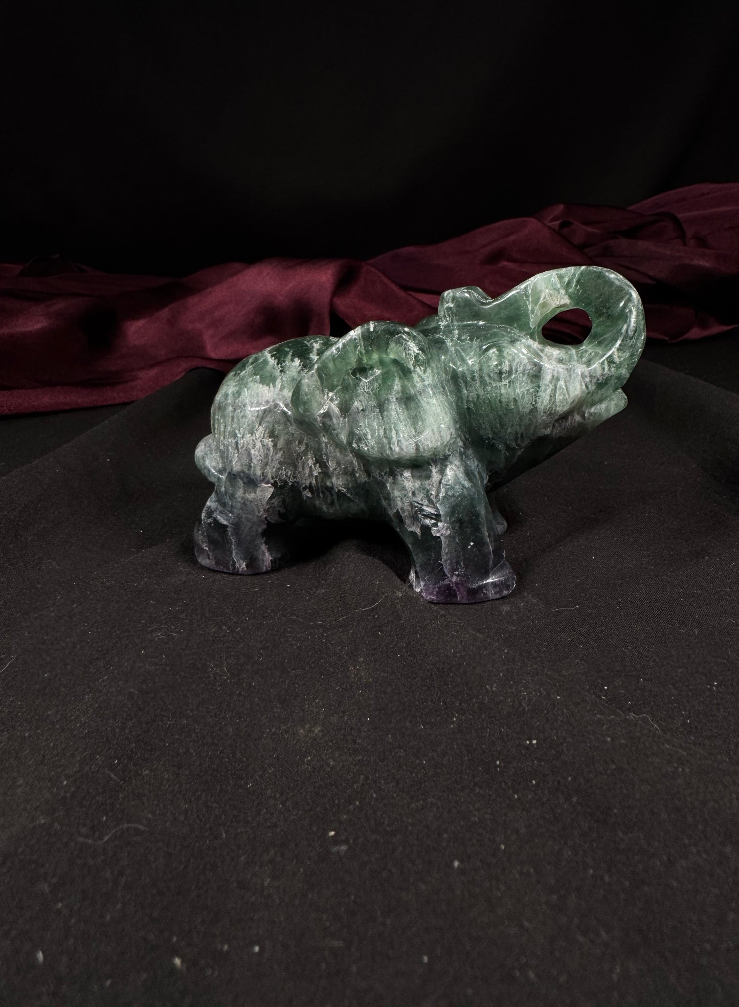 Rainbow Fluorite Elephant