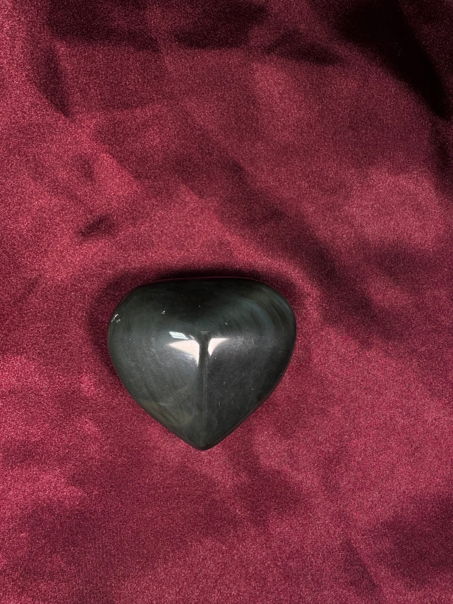 Rainbow Obsidian Heart