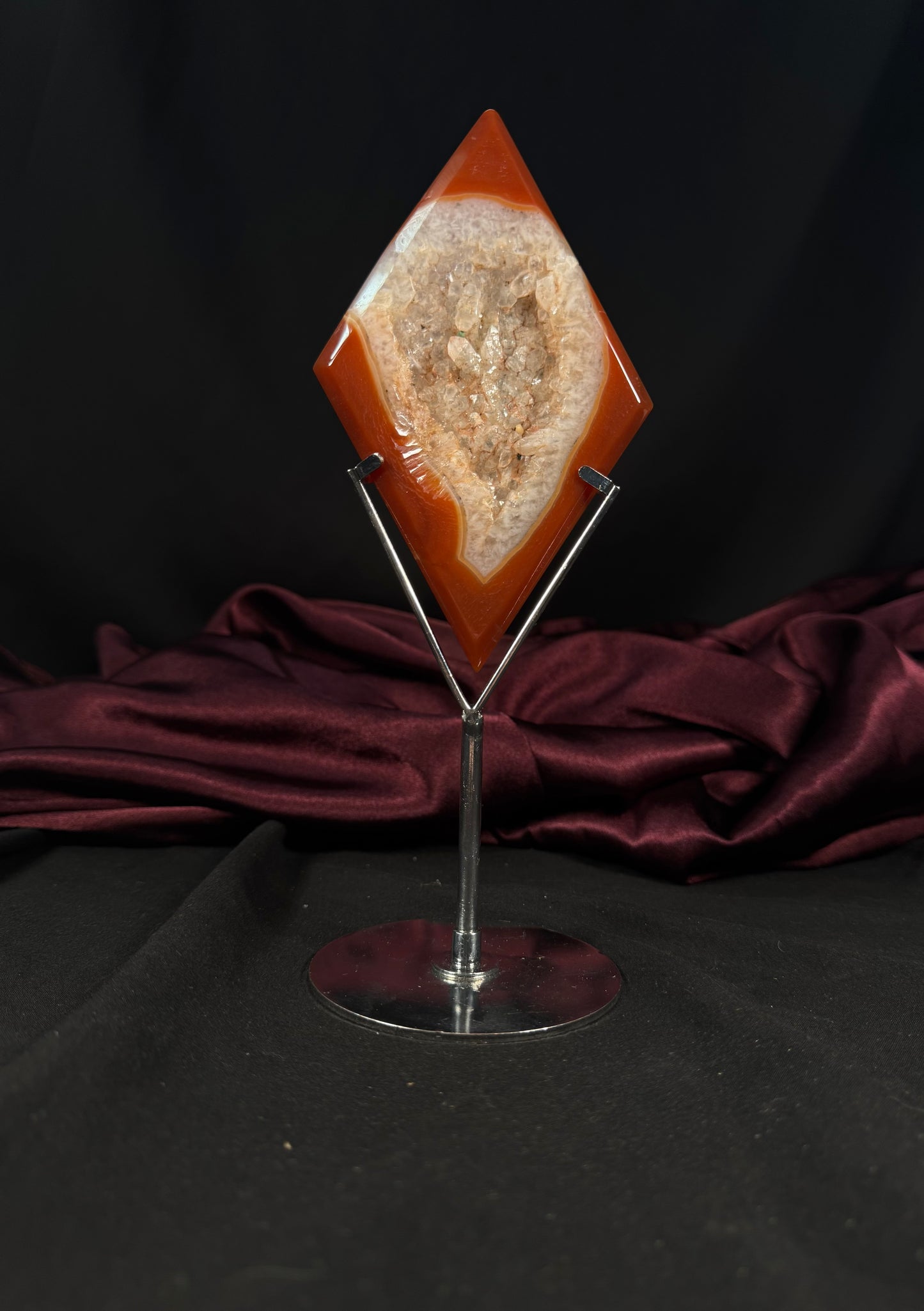 Carnelian Diamond w/ Stand