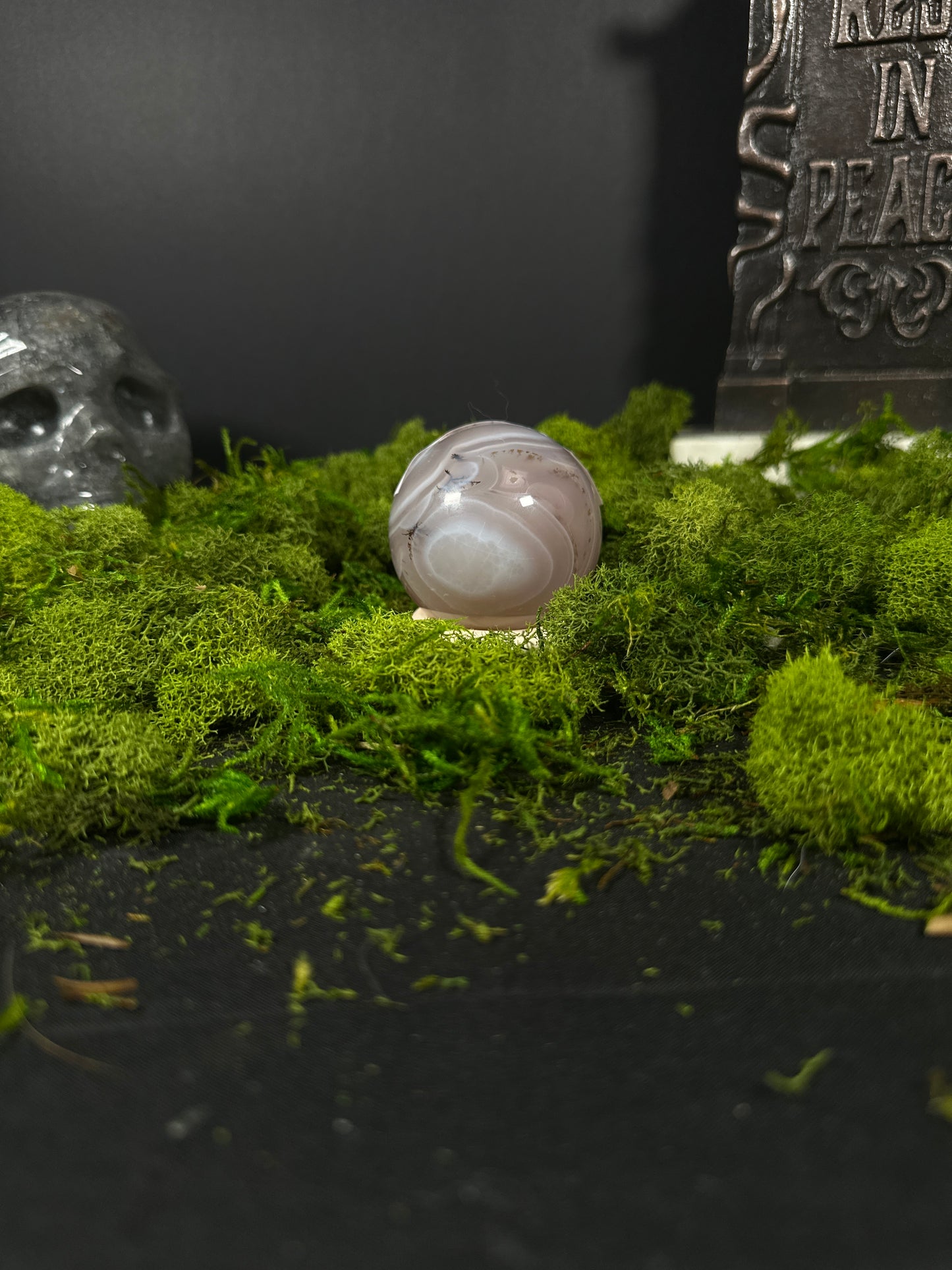 Pink Agate w/ Dendrites