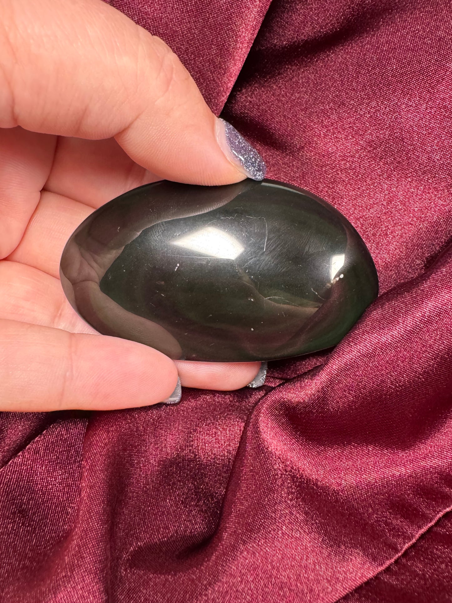 Rainbow Obsidian Palm-stone