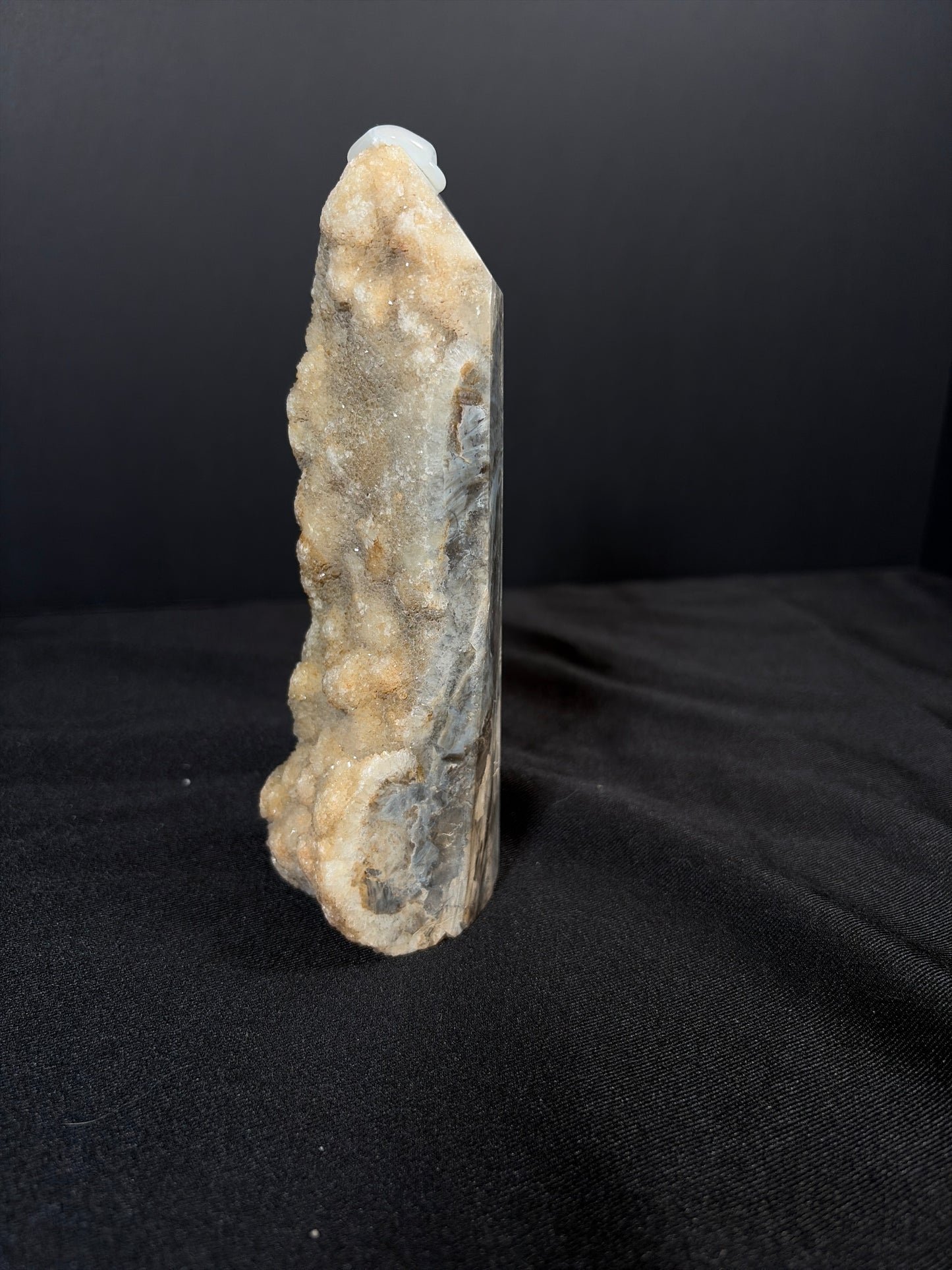 Sphalerite Tower (Half Raw/Half Polished)