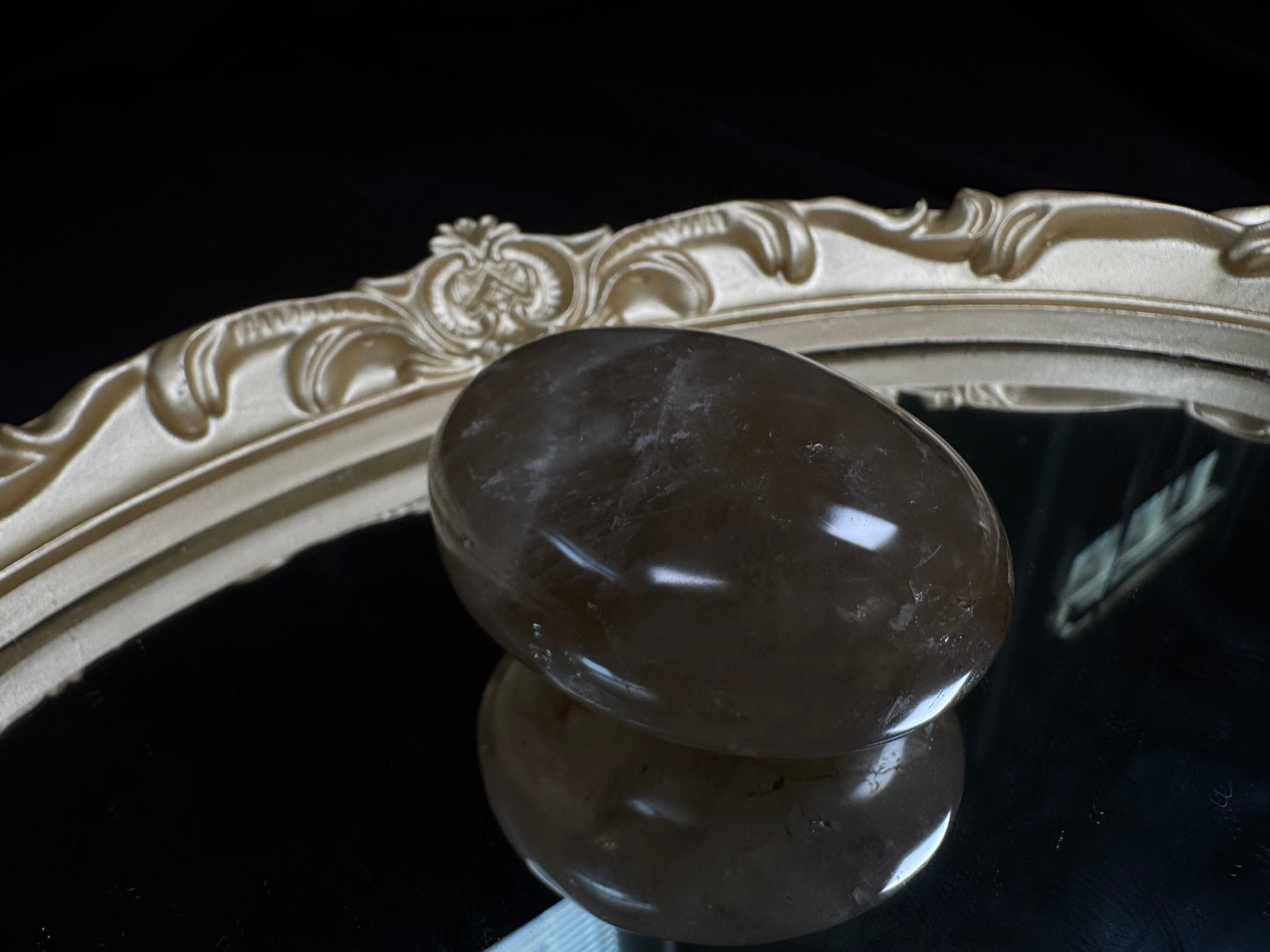 Smokey Citrine Palm-stone