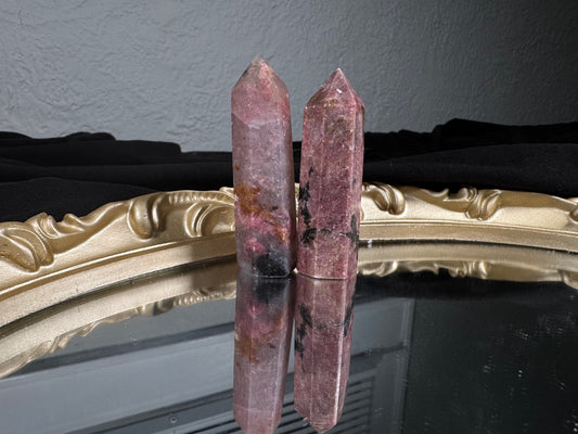 Pink-Red Calcite Tower