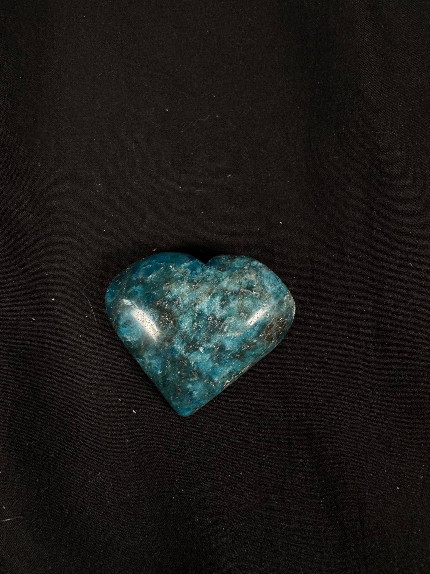 Blue Apatite Heart