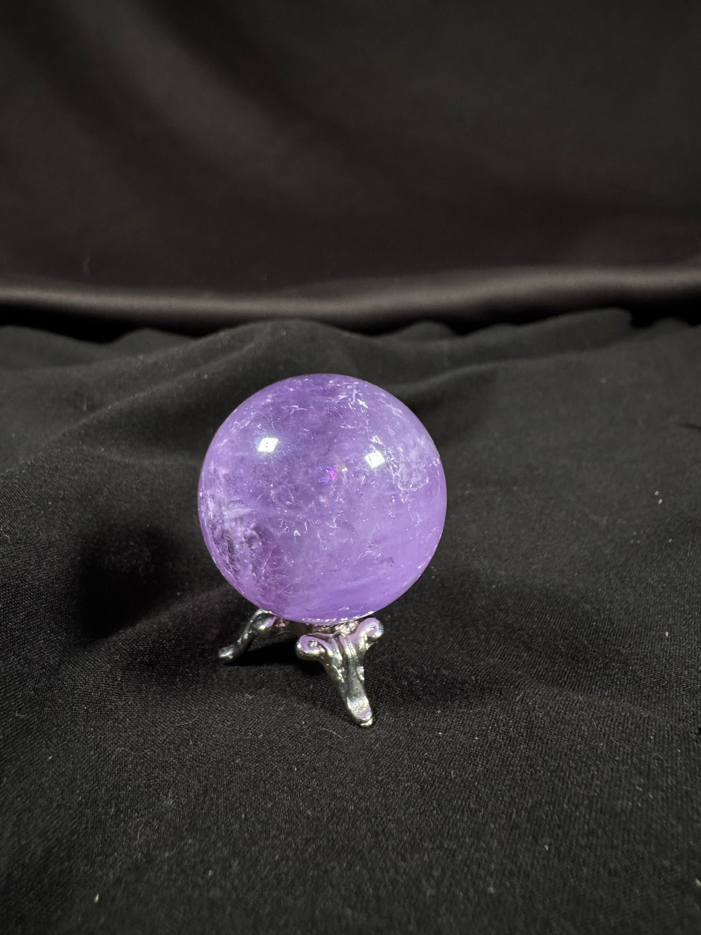 Gem Clear Amethyst Sphere 30mm