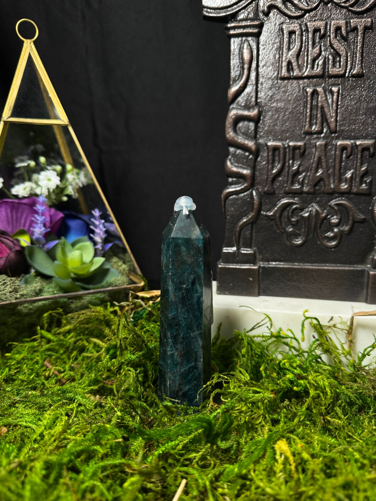 Blue Apatite Tower