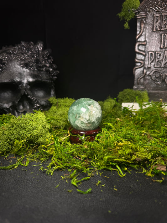 Green Fluorite Sphere