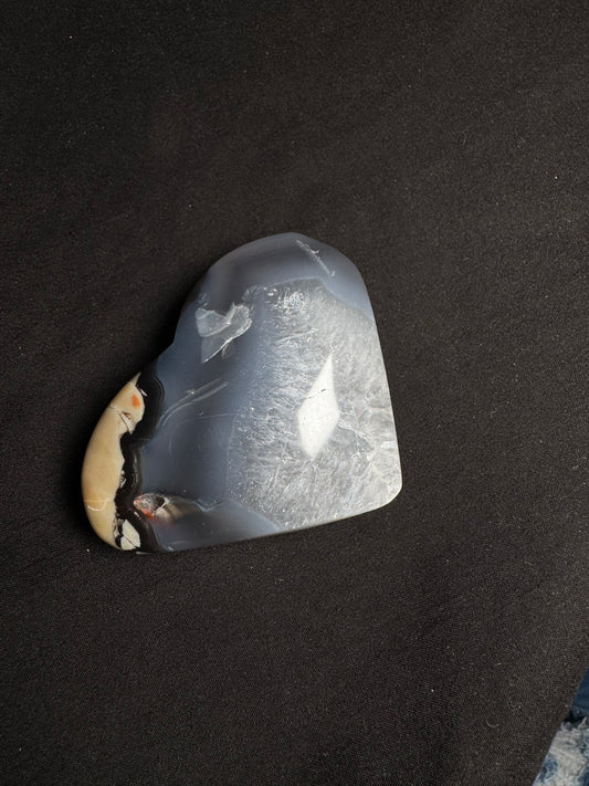 Volcano Agate Heart