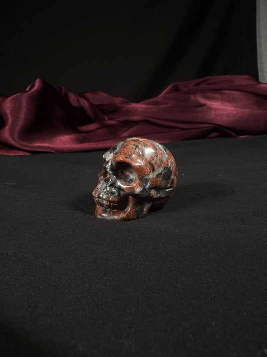 Chertbrecciated Jasper skull