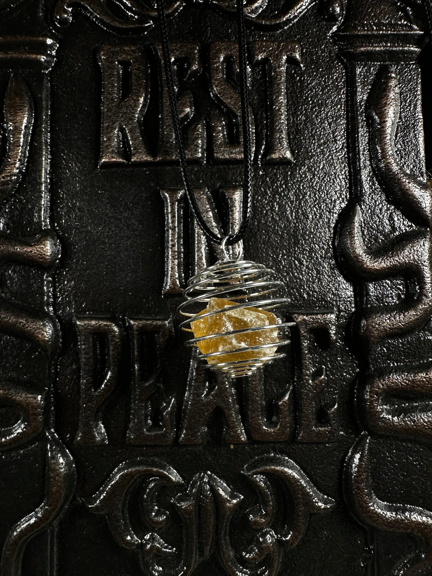 Citrine Cage Necklace
