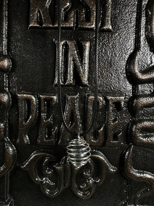 Hematite Cage Necklace