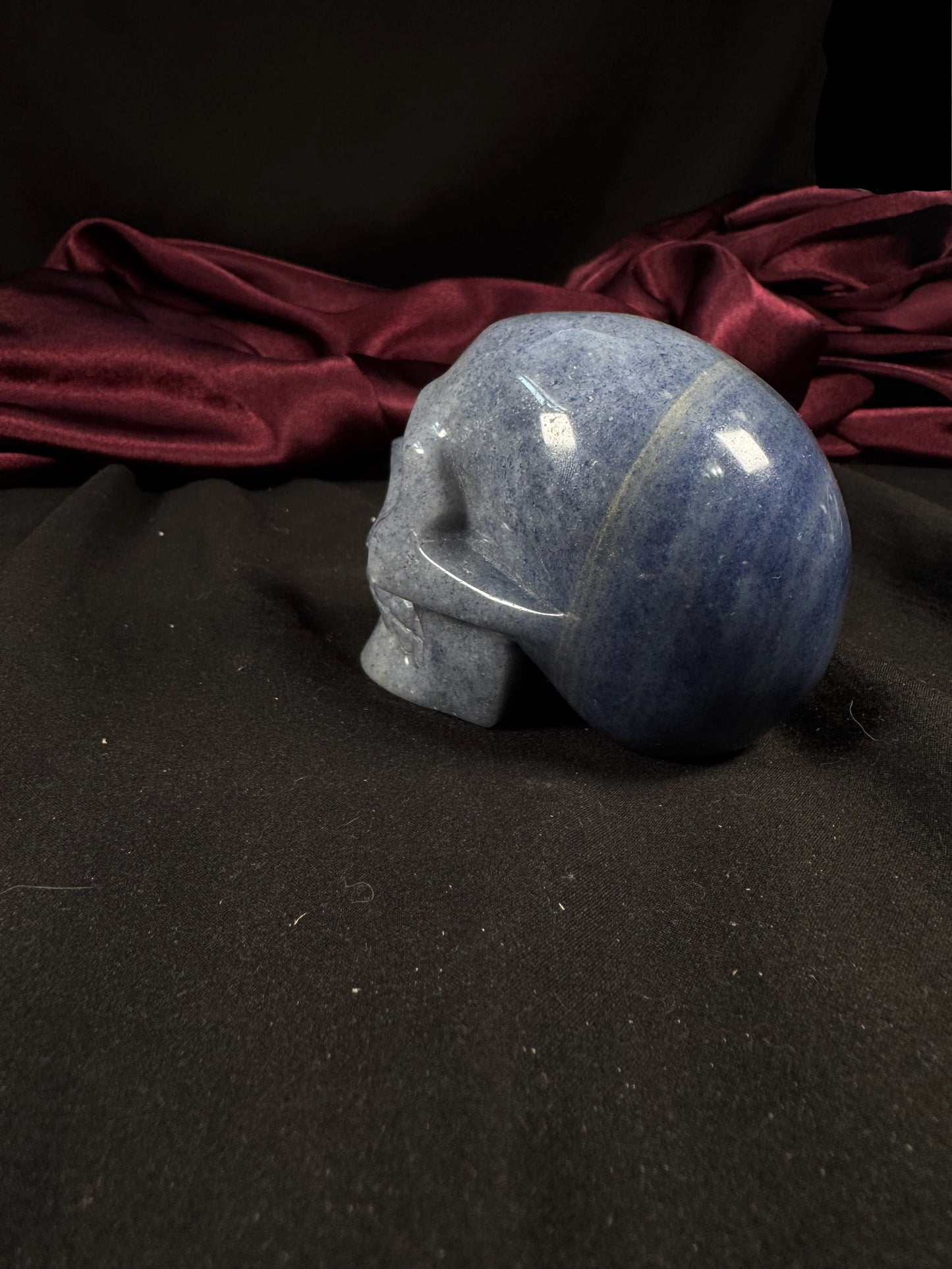 Blue Aventurine Skull