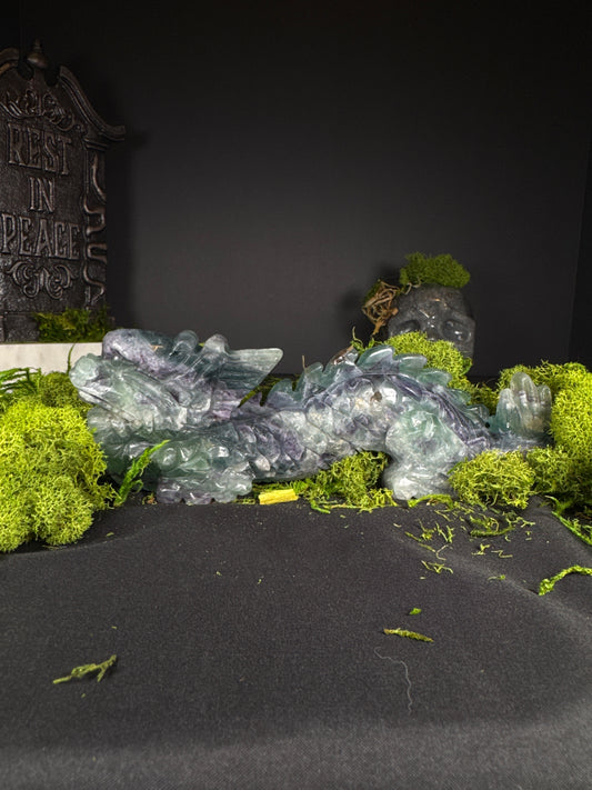 Rainbow Fluorite Water Dragon