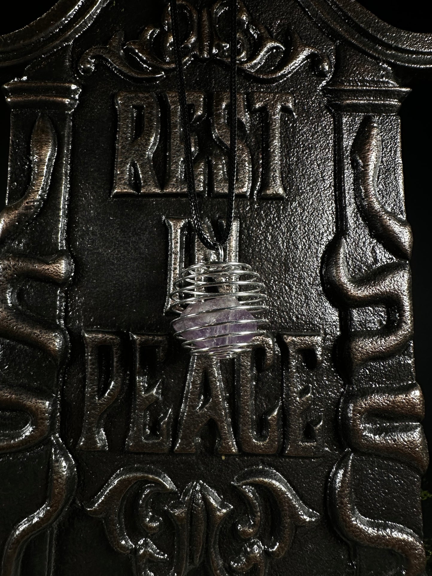 Amethyst Cage Necklace