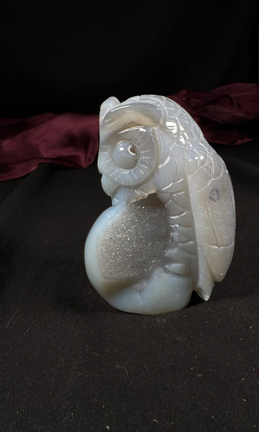 Blue Agate Owl