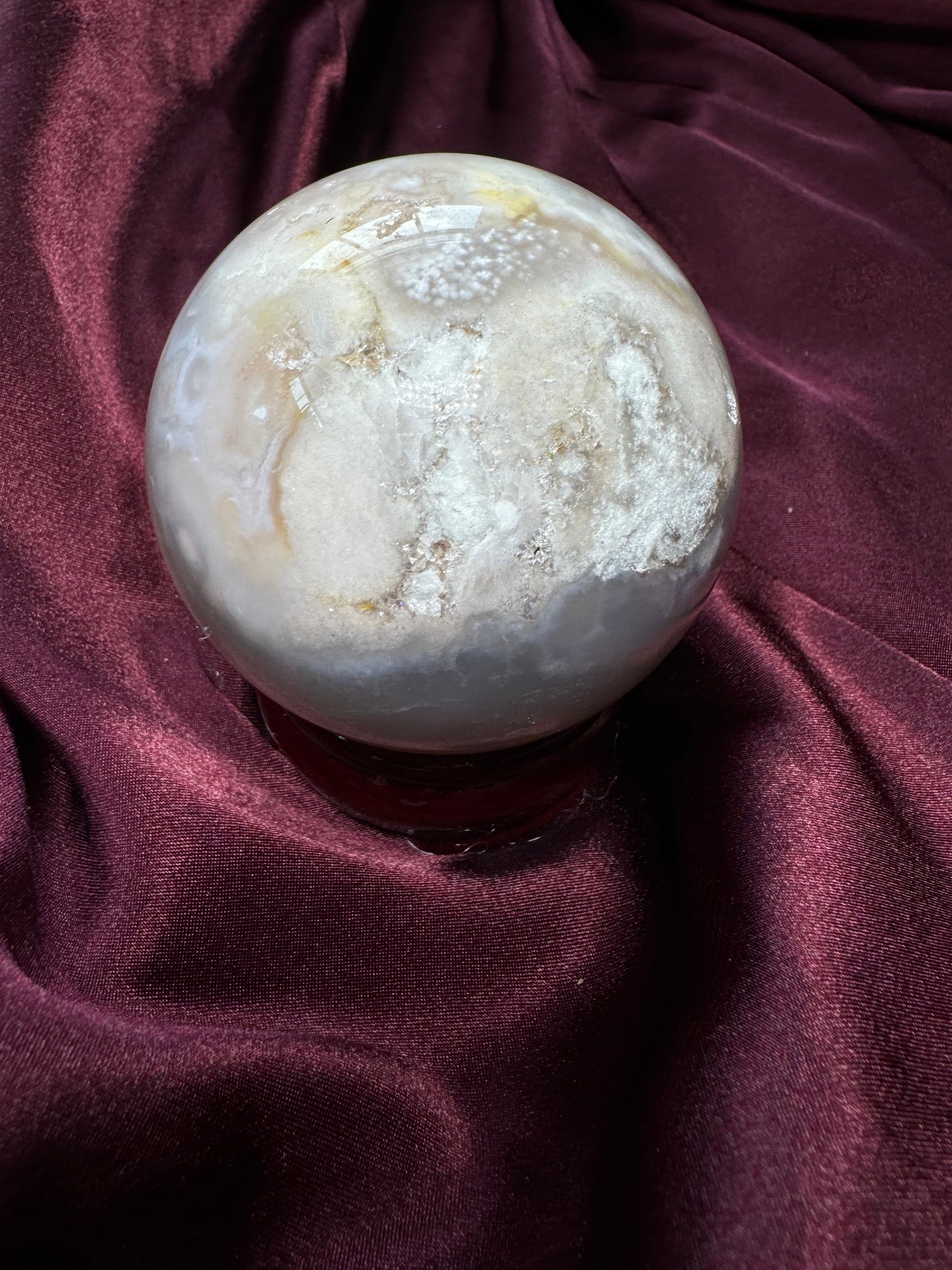Flower Agate Sphere