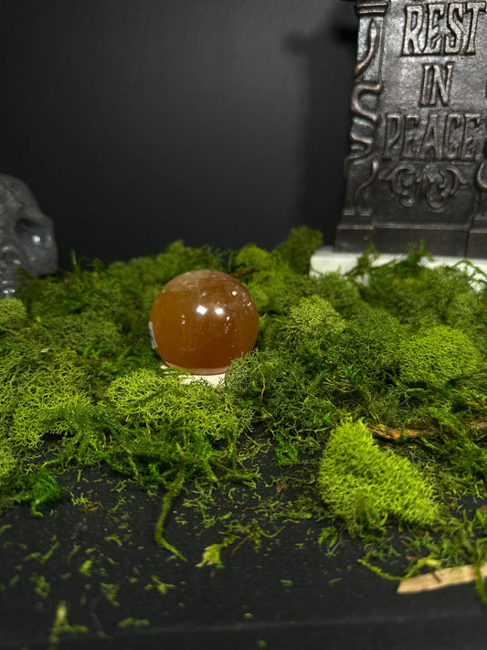 Golden Fluorite Sphere