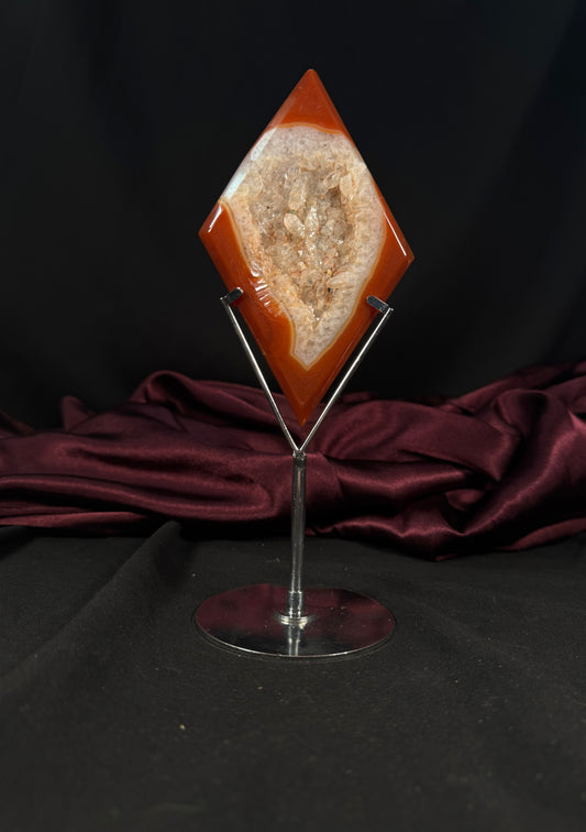 Carnelian Diamond w/ Stand