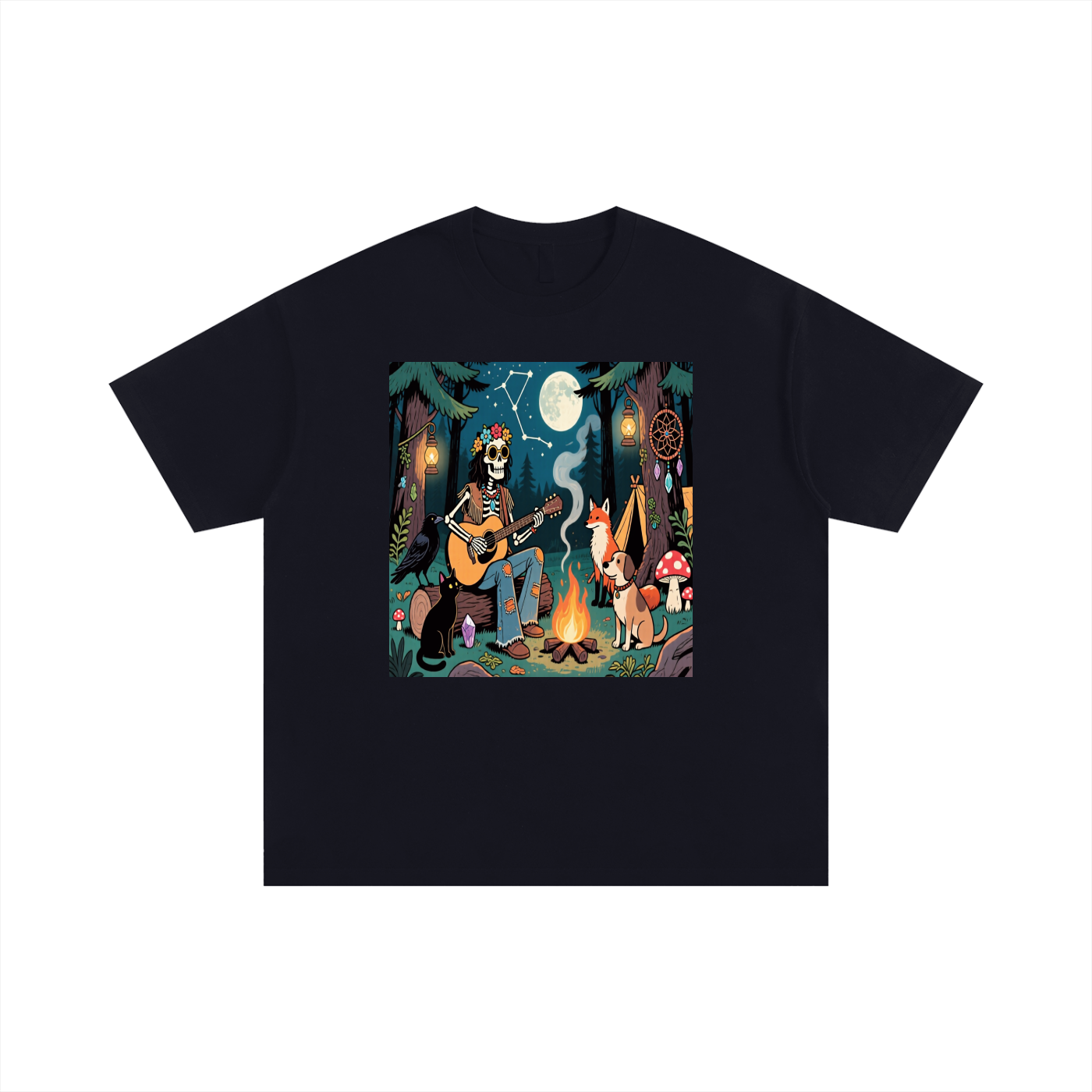 Old bone campfire