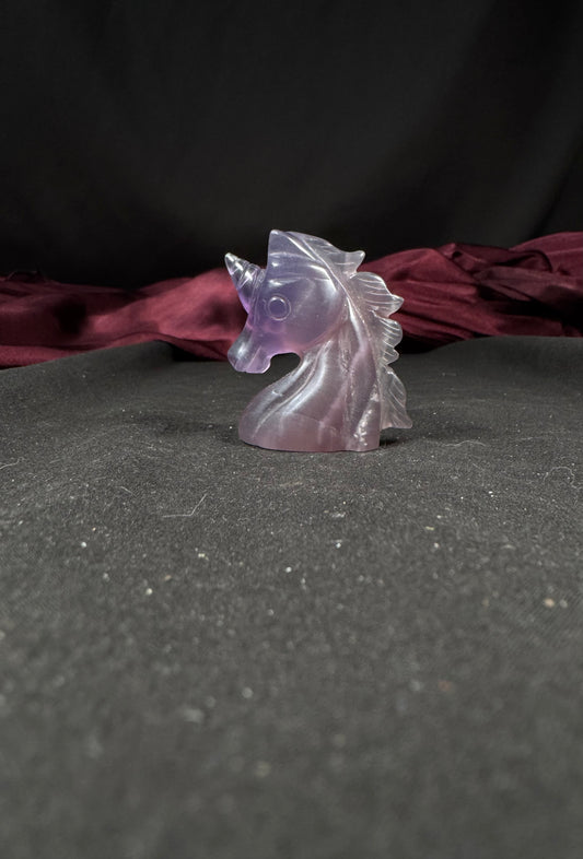 Clear Amethyst Unicorn