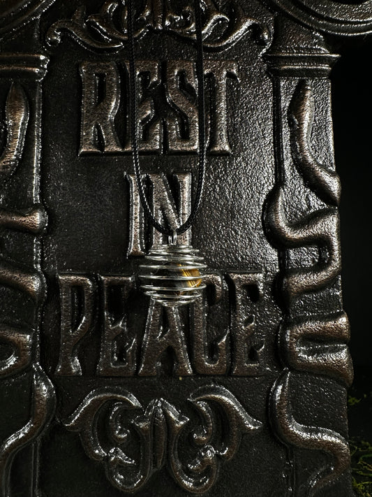 Tiger Eye Cage Necklace