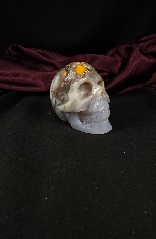 Picture Jasper w/ Agate Skull