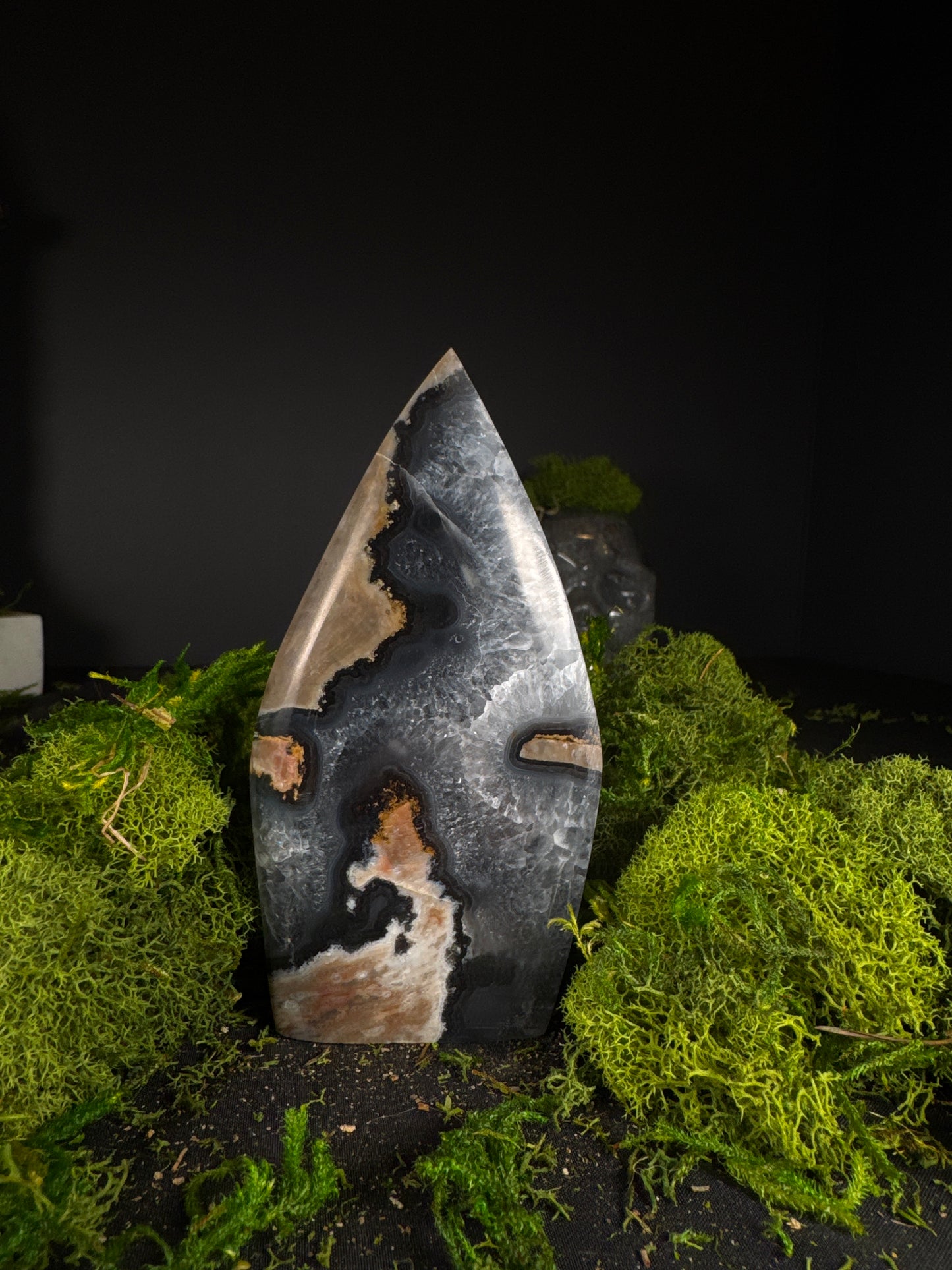 Volcano Agate Teardrop