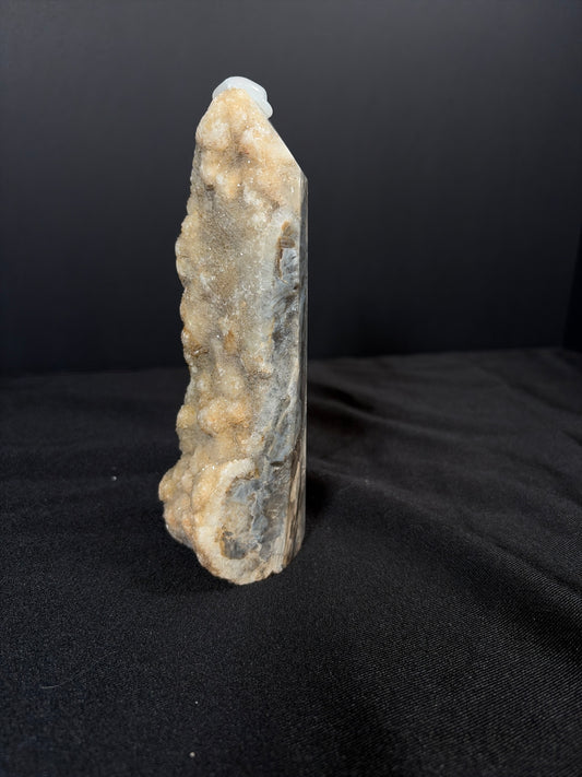 Sphalerite Tower (Half Raw/Half Polished)