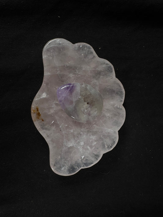 Rose Quartz Shell Bowl
