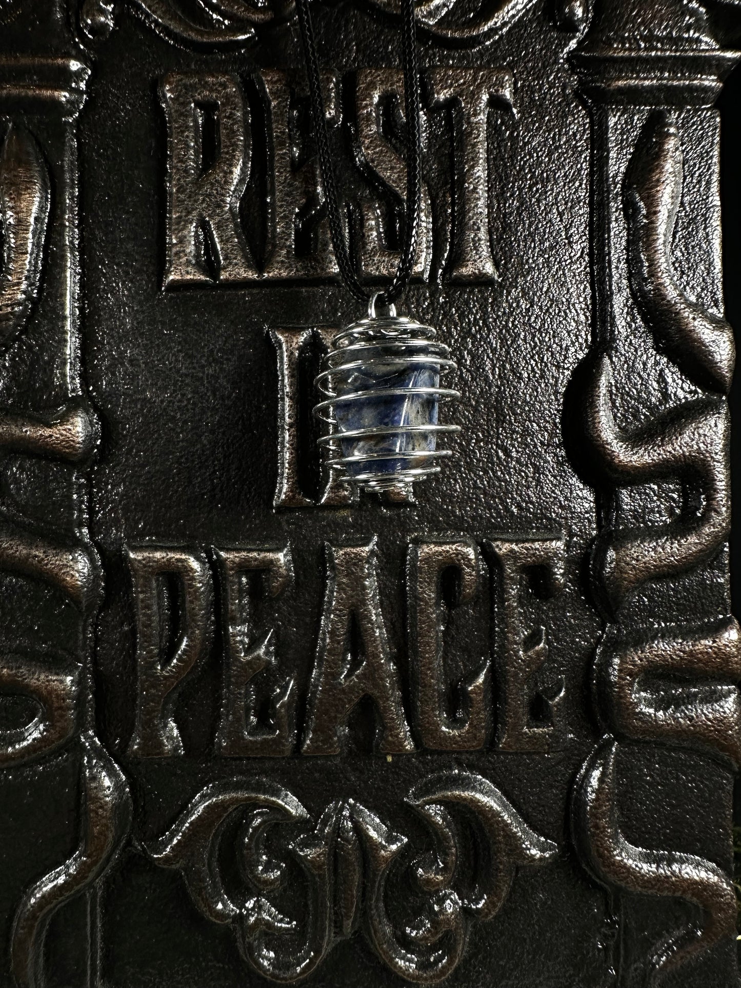 Sodalite Cage Necklace